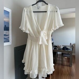 She and Sky white dress